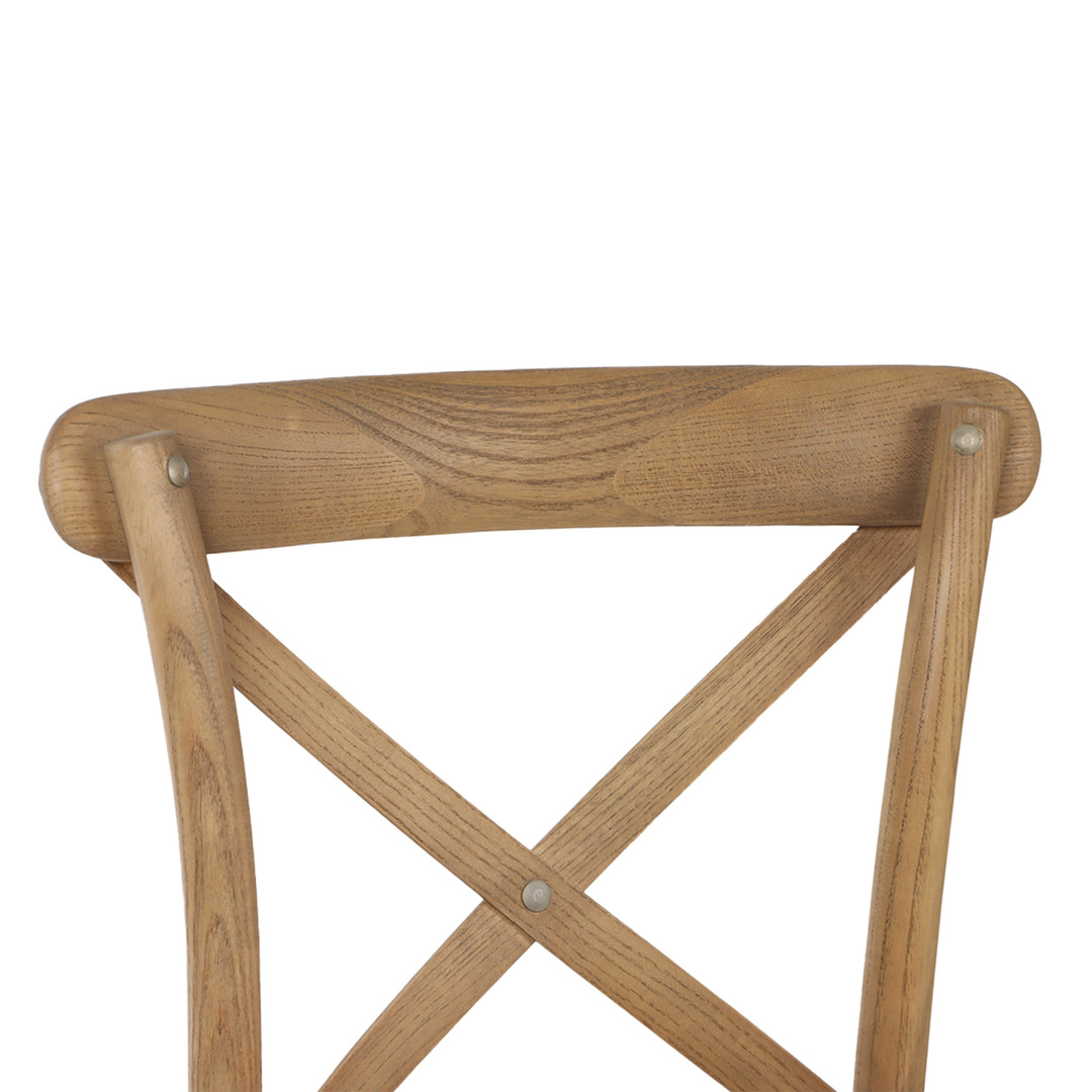 Oak Crossback Counter Stool Natural image 1